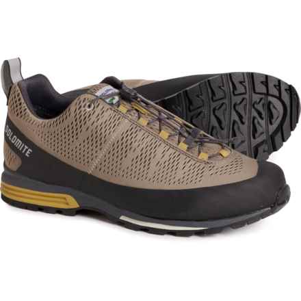 Dolomite Diagonal Air Gore-Tex® Hiking Shoes - Waterproof (For Men) in Mud Grey/Marsh Green