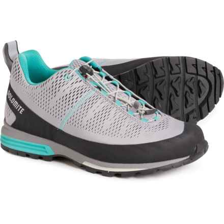 Dolomite Diagonal Air Hiking Shoes (For Women) in Aluminium Grey/Aqua Green