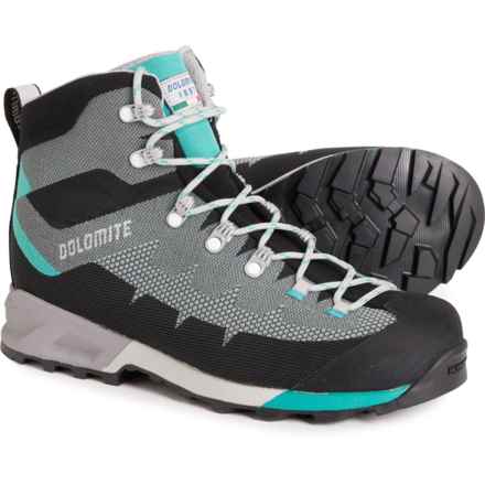 Dolomite Made in Europe Steinbock WT Gore-Tex® Hiking Boots - Waterproof (For Women) in Pewter Grey/Tropical Green