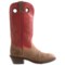 DJ801_3 Double H Buckaroo Red Shank Cowboy Boots - 14”, U-Toe (For Men)