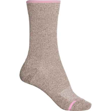 DR MOTION Basic Outdoor Compression Everyday Socks - Crew (For Women) in Oat Marl