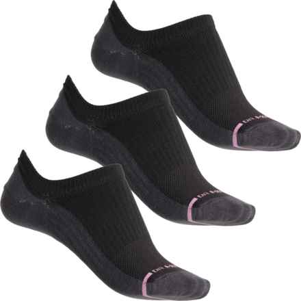 DR MOTION Everyday Basic Compression Liner Socks - 4-Pack, Below the Ankle (For Women) in Blk