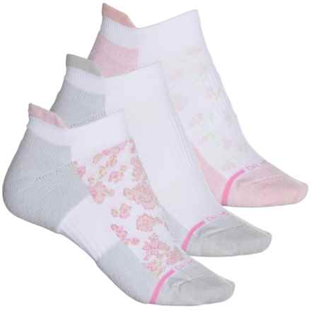 DR MOTION Everyday Compression Socks - 3-Pack, Below the Ankle (For Women) in Pink