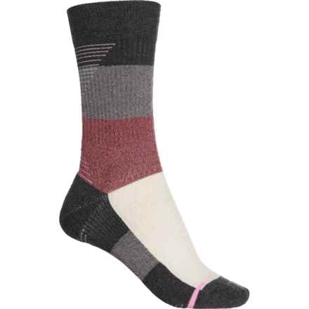 DR MOTION Everyday Outdoor Compression Socks - Crew (For Women) in Charcoal Marl