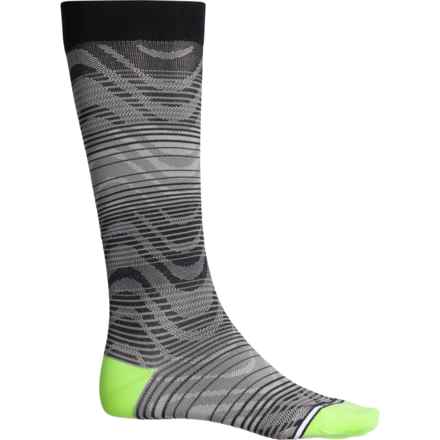 DR MOTION Ombre Wave Compression Socks - Over the Calf (For Women) in Black