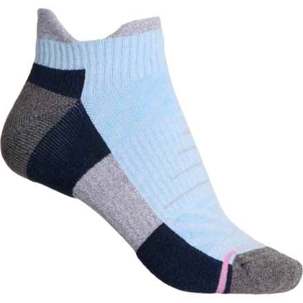 DR MOTION Outdoor Compression Mountain Mesh Socks - Ankle (For Women) in Blue Marl