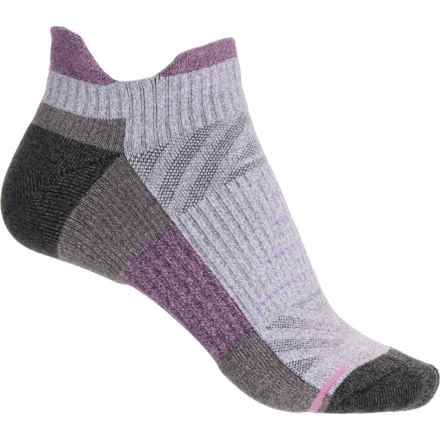 DR MOTION Outdoor Compression Mountain Mesh Socks - Ankle (For Women) in Lt Grey Marl