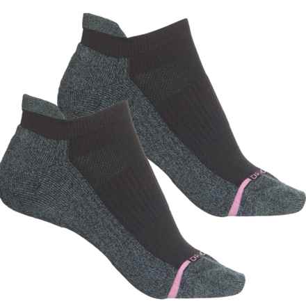 DR MOTION Solid Basic Compression Socks - 2-Pack, Ankle (For Women) in Black