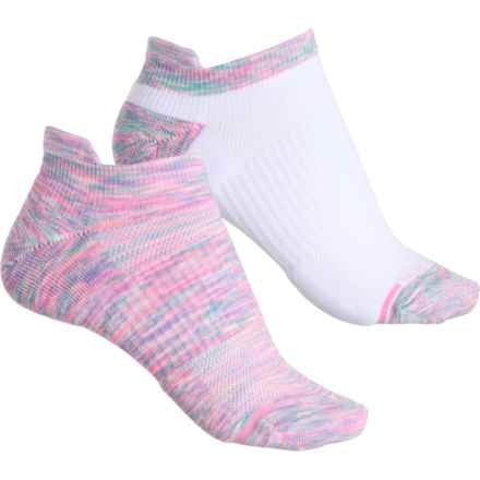 DR MOTION Space-Dye Everyday Compression Socks - 2-Pack, Below the Ankle (For Women) in Purple