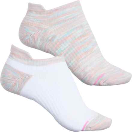 DR MOTION Space-Dye Everyday Compression Socks - Ankle, 2-Pack (For Women) in Bright Pink