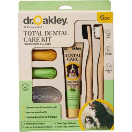 Dr. Oakley Total Care Dog Dental Kit - 6-Piece in Mint