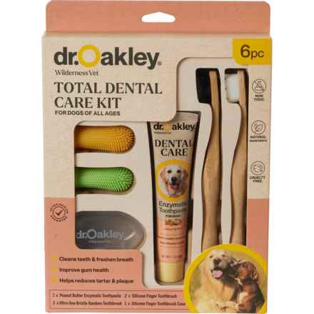 Dr. Oakley Total Care Dog Dental Kit - 6-Piece in Peanut Butter