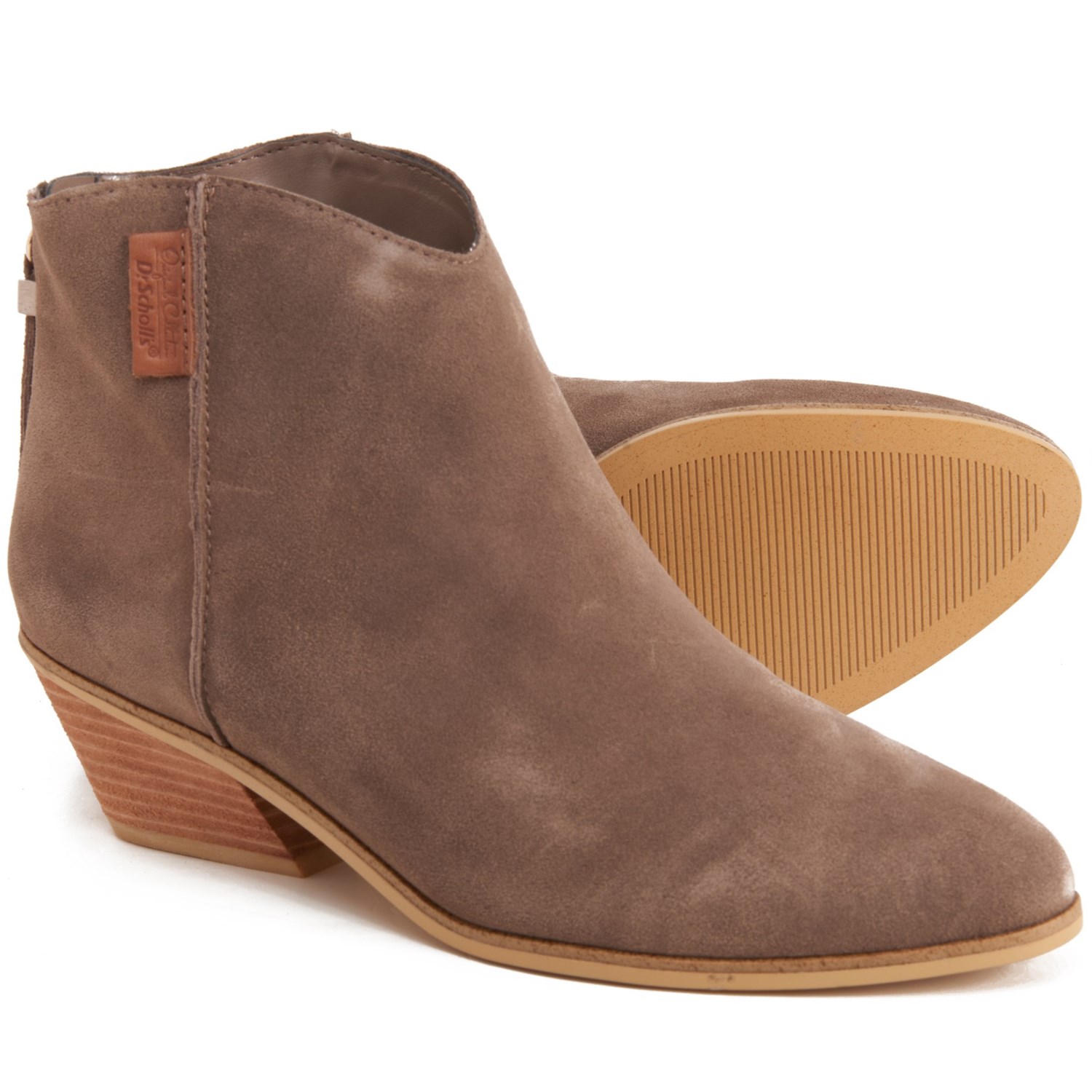 grey western ankle boots