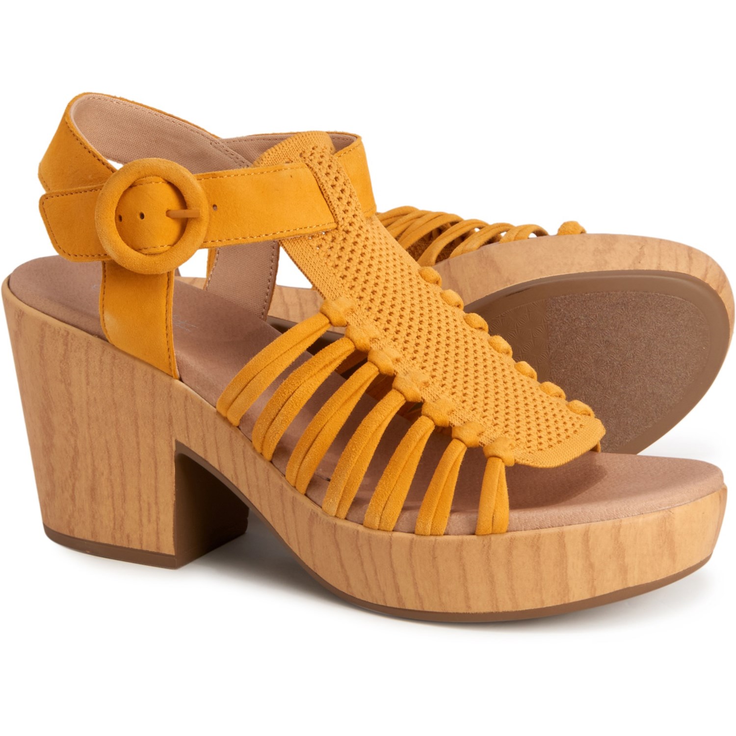 dr scholl's yellow sandals