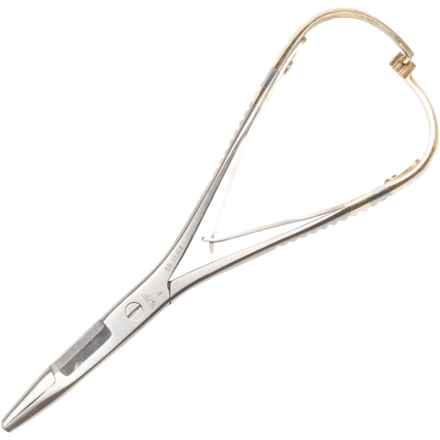 Dr. Slick Mitten Scissor Clamps - Straight, 5 1/2” in Gold