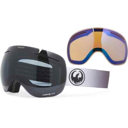 Dragon Alliance X1 Ski Goggles - Extra Lens (For Men) in Dark Smoke/Flash Blue