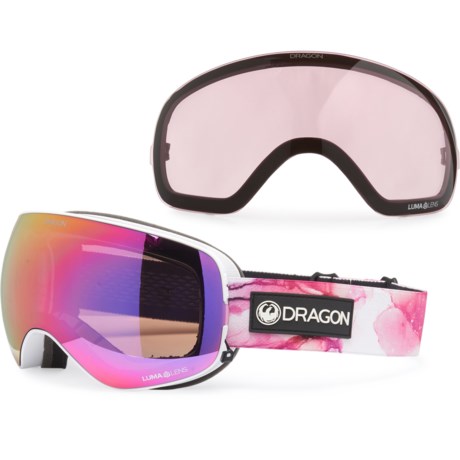 Dragon Alliance X2s Snowboard Goggles - Extra Lens (For Men) in Purple Ion/Rose