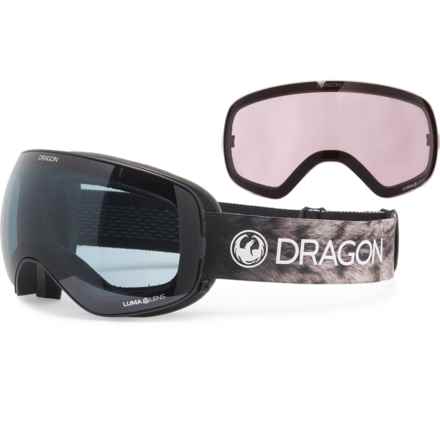 Dragon Alliance X2s Snowboard Goggles - Extra Lens in Dark Smoke/ Rose