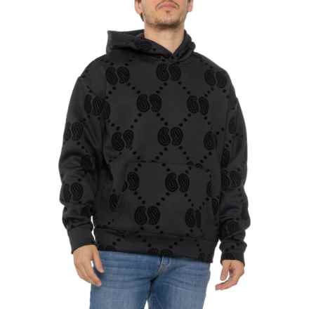 Drill Social Club Flocking Fleece Hoodie in Black