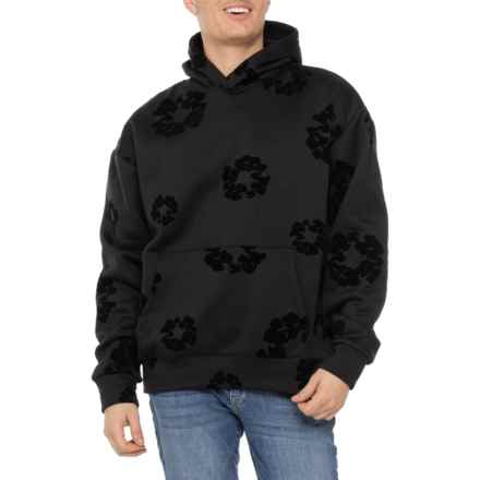 Drill Social Club Flocking Fleece Hoodie in Black