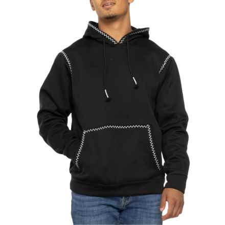 Drill Social Club Saints Embroidery Trim Hoodie in Black