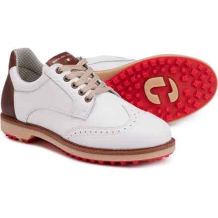 DUCA DEL COSMA Made in Europe Eldorado Golf Shoes - Waterproof, Leather (For Men) in White