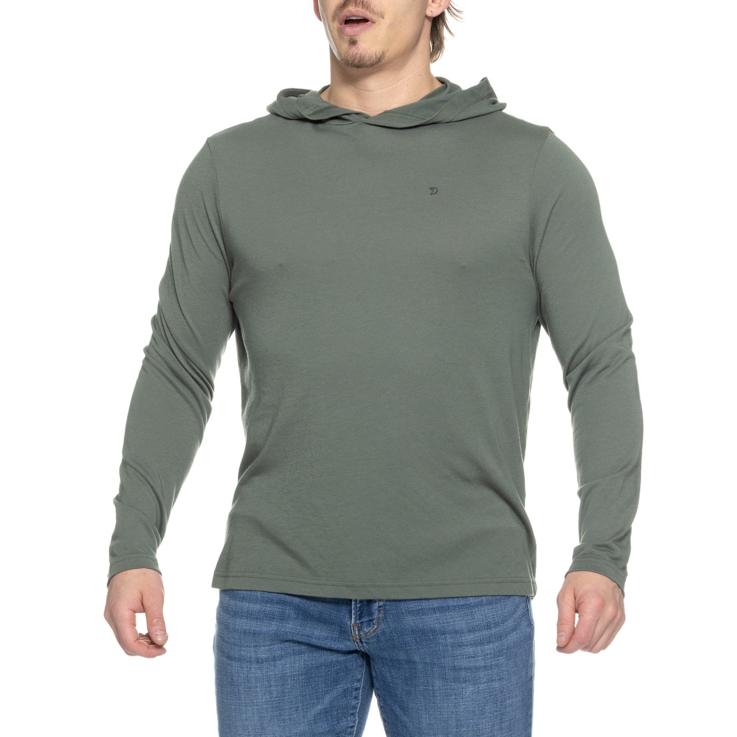 Chemise Légère à Capuche Duck Camp Homme Taille 3XL Bleu Clair – Matière Bambou