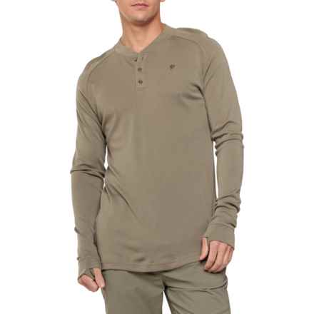 DUCK CAMP Henley Shirt - Merino Wool, Long Sleeve in Sagebrush