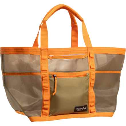 DUCK CAMP Mesh Gear Tote Bag - Large in Wheat/Blaze