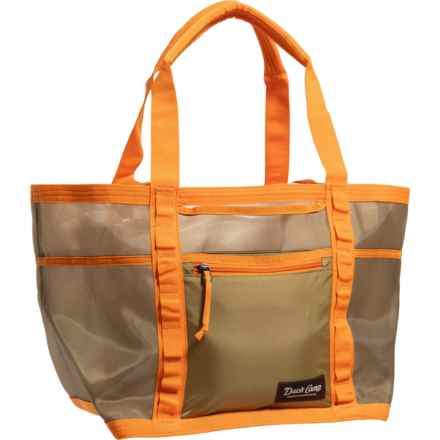 DUCK CAMP Mesh Gear Tote Bag - Medium in Wheat/Blaze