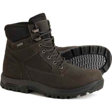 Dunham 6" DH 8000 Works PT Boots - Waterproof, Leather (For Men) in Dark Gray