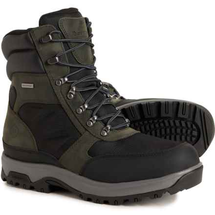 Dunham 8” DH 8000 Works Ubal Boots - Waterproof, Insulated, Suede (For Men) in Black
