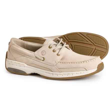 Dunham Captain Boat Shoes - Leather (For Men) in Medium Gray