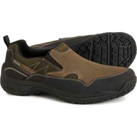 Dunham Cloud Plus Hiking Shoes - Waterproof, Leather, Slip-Ons (For Men) in Olive