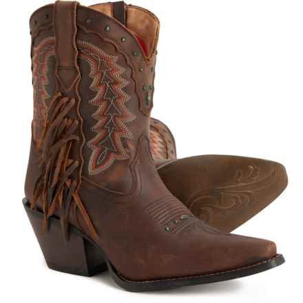 Durango Crush Western Booties - Leather (For Women) in Roasted Pecan