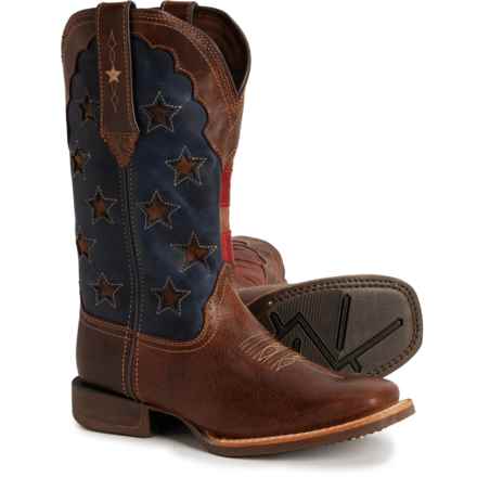 Durango Lady Rebel Pro 12” Western Boots - Leather (For Women) in Vintage Flag