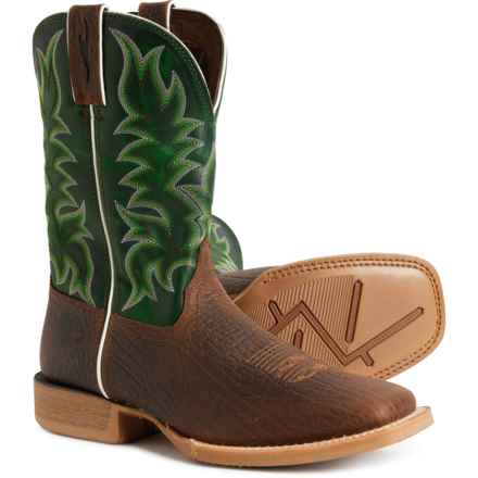 Durango Rebel Pro 11” Western Boots - Leather (For Men) in Evergreen/ Brown