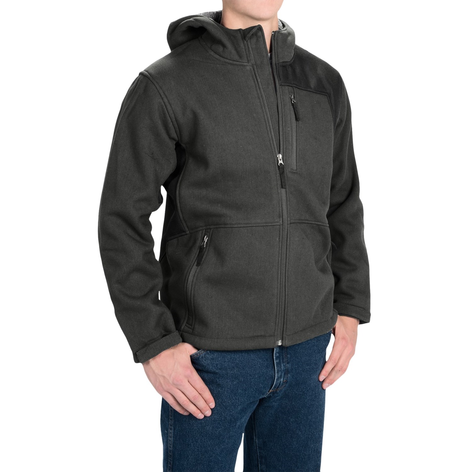 Dutch Harbor Gear Sherpa-Lined Hooded Jacket (For Men and Big Men ...
