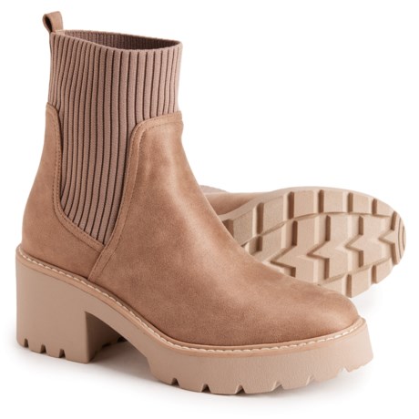 DV by Dolce Vita Tyler Sweater-Knit Boots (For Women) in Mushroom