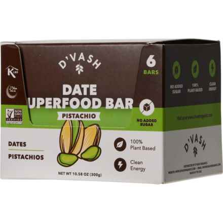 D'Vash Date Energy Bars - 6-Pack, Cacao Peanut Butter in Multi