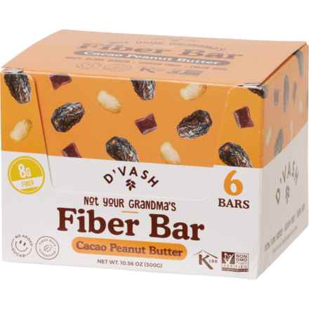 D'Vash Peanut Butter Fiber Bars - 6-Count in Multi