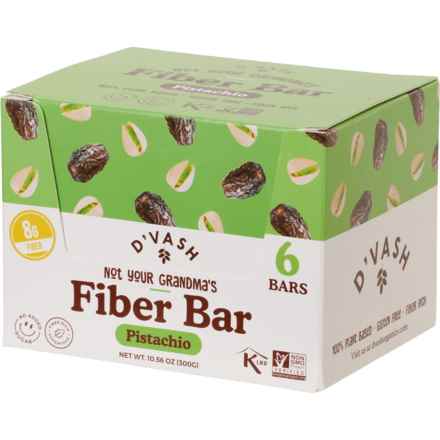 D'Vash Pistachio Date Bars - 6-Count in Multi