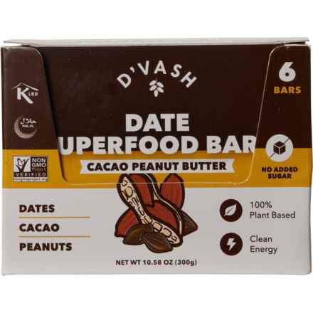 D'Vash Pistachio Date Energy Bars - 6-Count in Multi