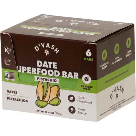 D'Vash Pistachio Date Energy Bars - 6-Count in Multi