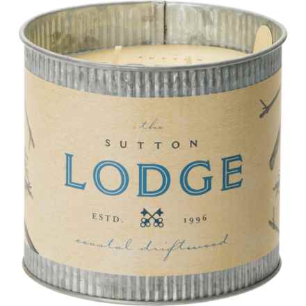 DW Home 28 oz. Blue Sutton Coastal Driftwood Candle - 2-Wick in Coastal Driftwood