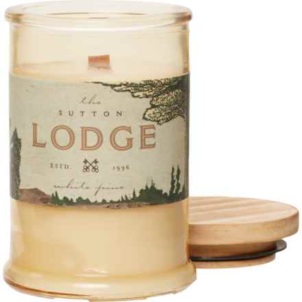 DW Home 9.4 oz. Sutton Lodge White Pine Candle - Wood Wick in White Pine