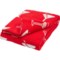 5MPUN_2 Dwell Holiday Peppermint Martini Plush Throw Blanket - 950 gsm, 50x70”