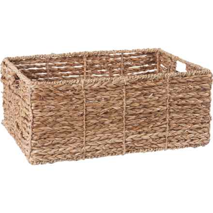 DWELL STUDIO Medium Seagrass Storage Bin - 16x11.5x7” in Natural