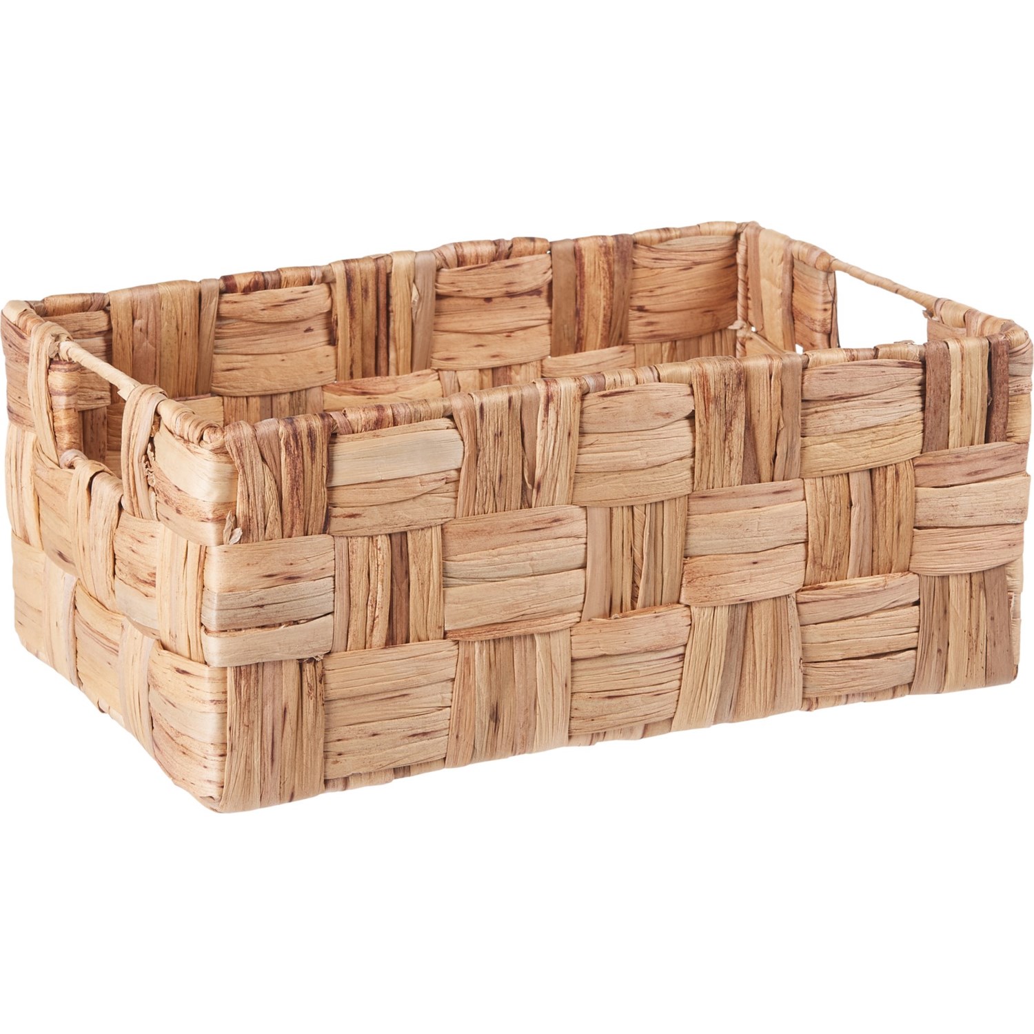 DWELL STUDIO Small Wide Weave Water Hyacinth Bin - 14x9.5x6” - Save 28%