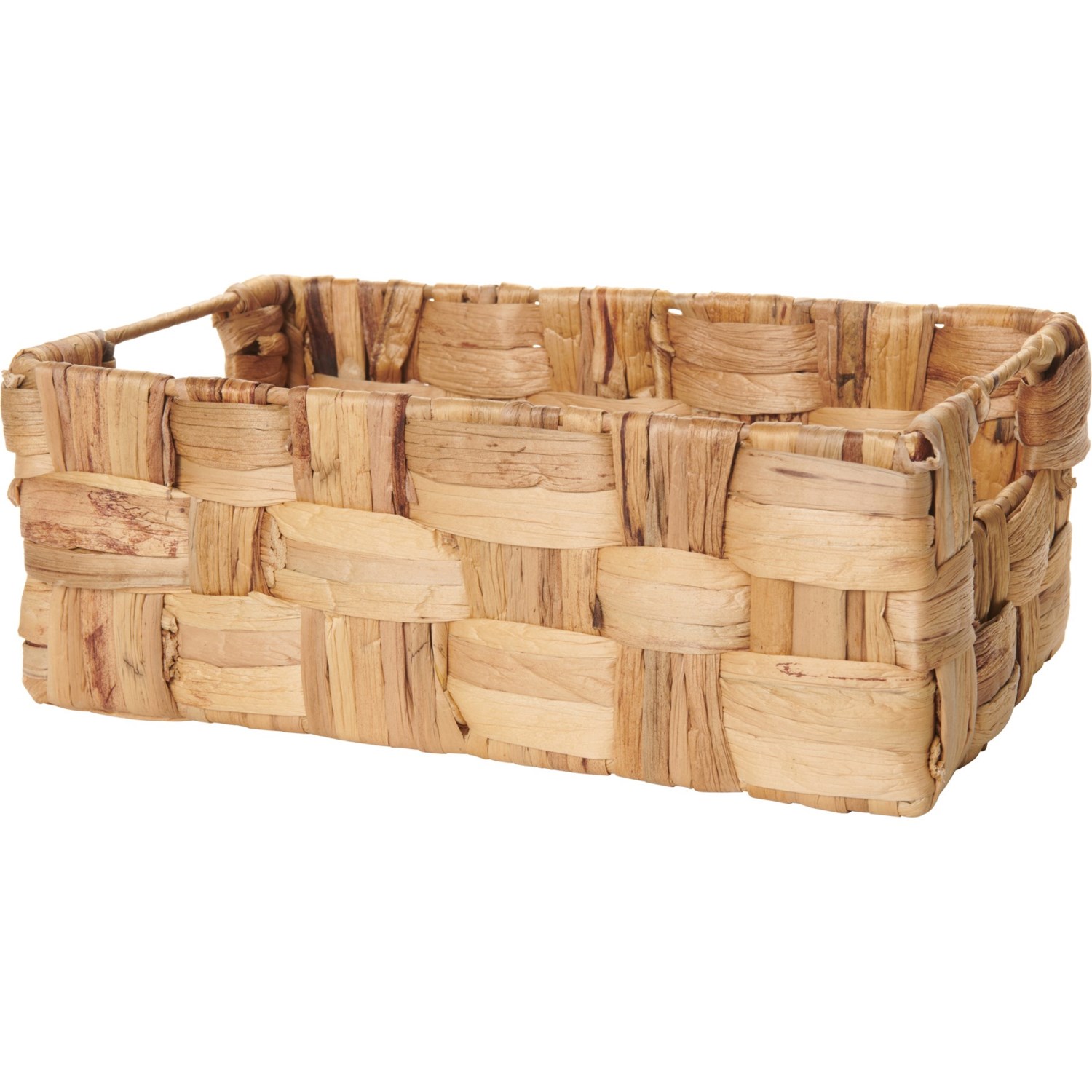 DWELL STUDIO Wide Weave Water Hyacinth Basket 12x7.5x5” Save 27
